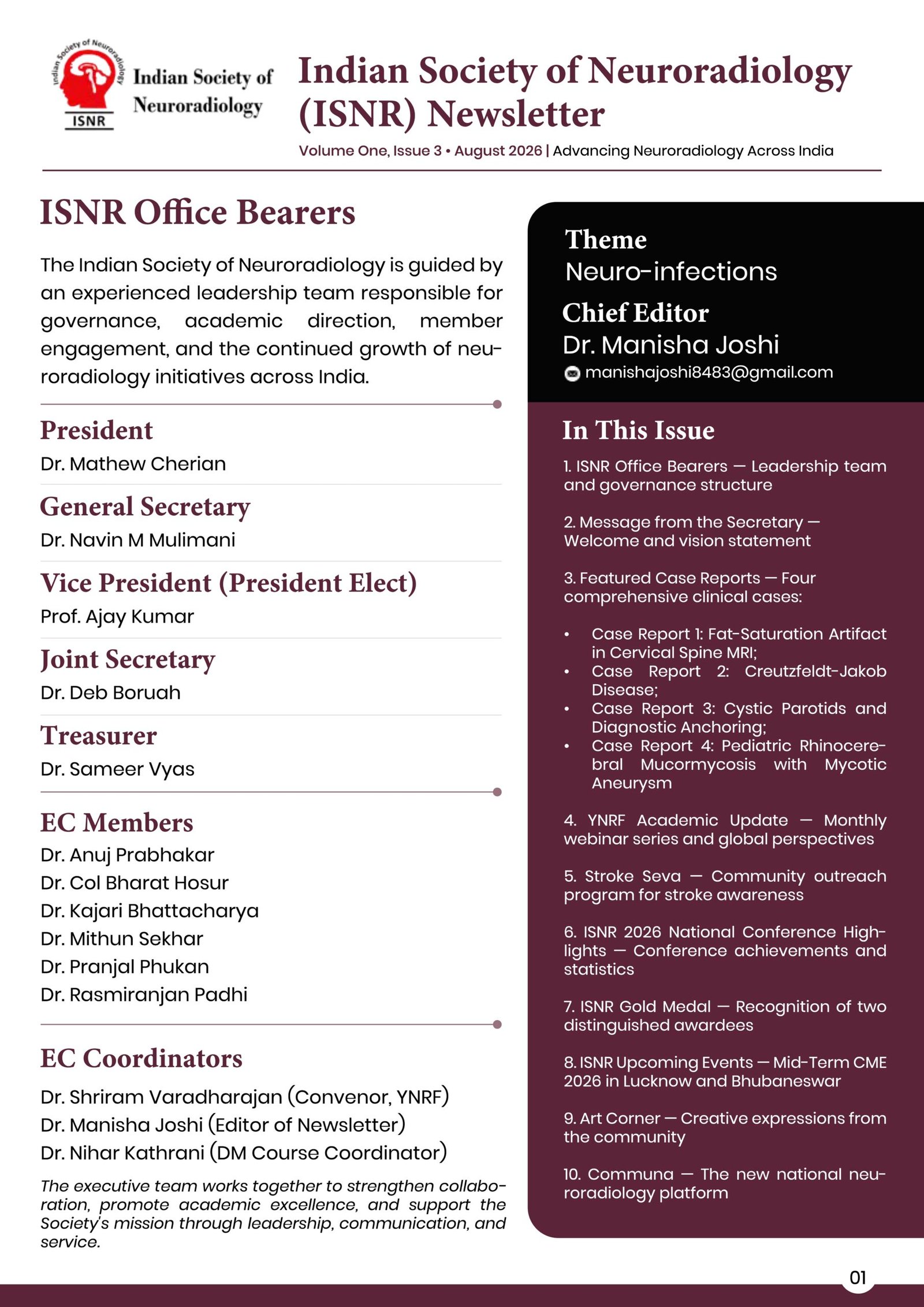 ISNR Newsletter August 2026